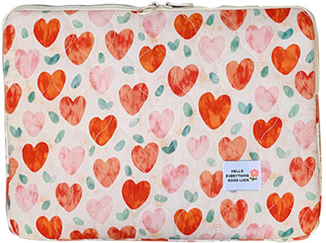 위니즈 패션 태블릿 파우치 케이스 WZFLP04, 하트(WZFLP046-H11), 1개