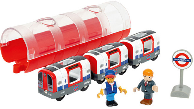 브리오 런던 지하철 열차 작동완구 36085, 혼합색상, 1개