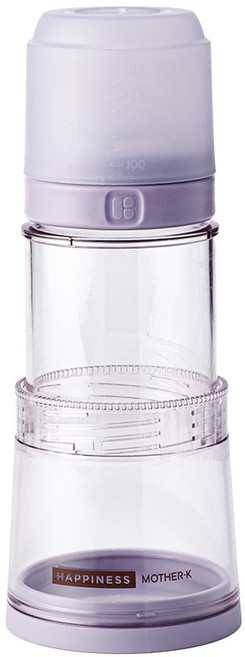 마더케이 유아용 에코젠 폴딩 무꼭지 일회용 젖병, 퍼플, 1개