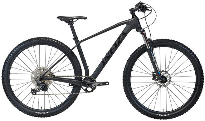 인피자 XZ9 MTB 카본 디스크 브레이크 자전거 390mm 신장 160cm~170cm 고객직접설치, 매트블랙, 176cm, 1개