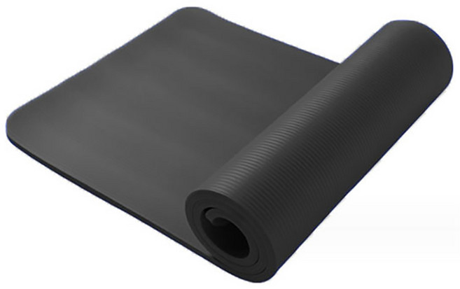 소니오 10mm 두꺼운 스포츠 요가 매트, 03 블랙, 1개