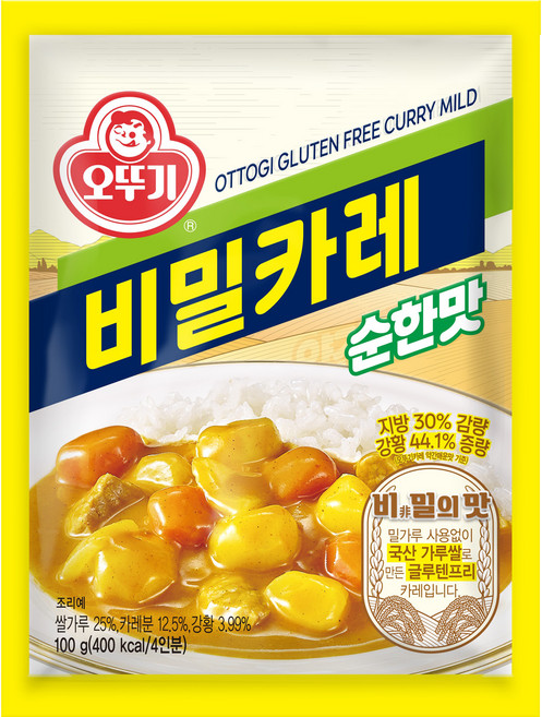 오뚜기 비밀카레 순한맛, 100g, 1개