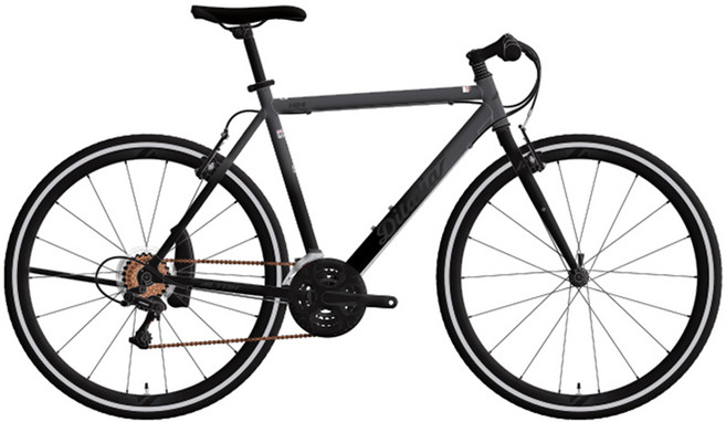 알톤스포츠 디탈리아 H24 자전거 540mm 자가설치, BLACK, 175cm, 1개