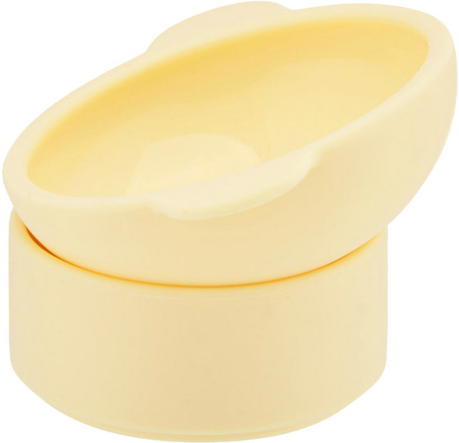 마이플러피 반려동물 실리콘 높이조절 착착시리즈 보울 1단, 버터, 1개