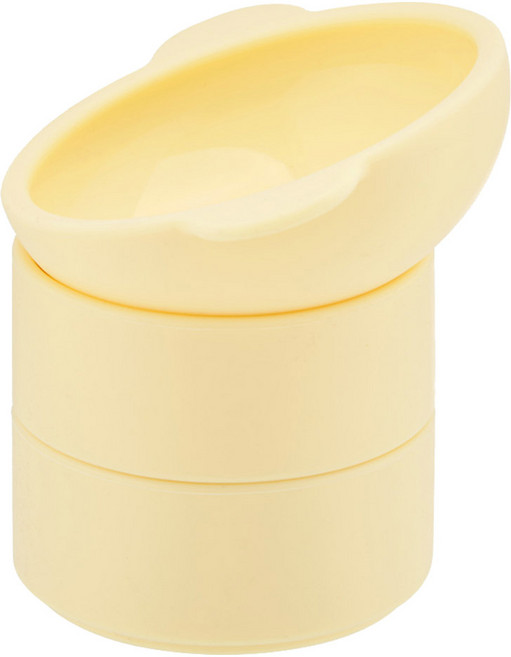 마이플러피 반려동물 실리콘 높이조절 착착시리즈 보울 2단, 버터, 1개