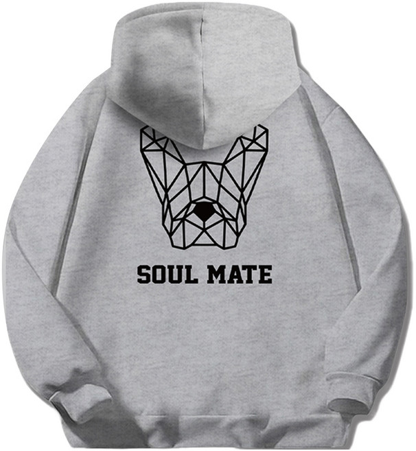 ILLUSO 男女通用 柔軟特級雙面棉 Soulmate 連帽T恤