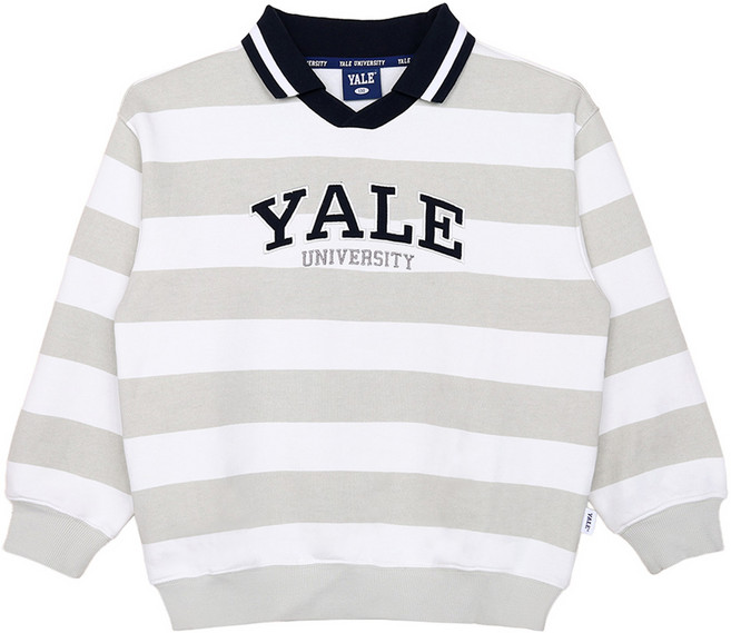 예일키즈 아동용 스트라이프 카라 맨투맨 YJCTMTD33128