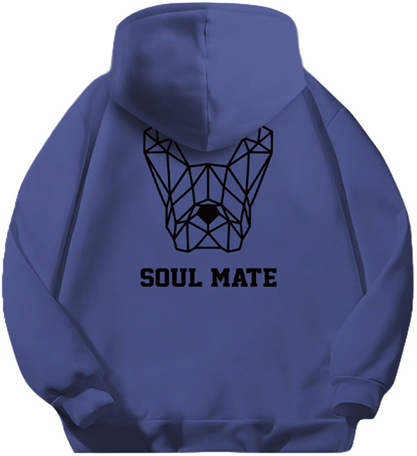 일루소 남녀공용 소프트 특양면 소울메이트 후드티