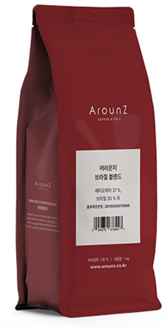 어라운지 블렌드 원두, 1kg, 1개, 홀빈(분쇄안함)