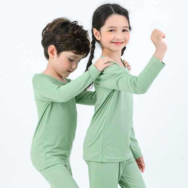 bonumam 童款保暖發熱長袖居家服套裝