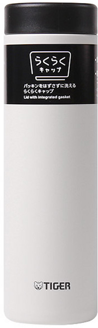 TIGER 虎牌 Super Clean Plus 馬克杯型真空斷熱保溫保冷隨行杯, 1個, 白大理石, 500ml