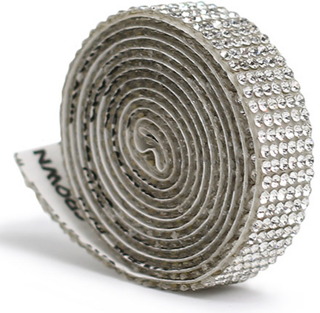 모나코올리브 DIY 큐빅 스티커 롤 6줄, 화이트, 1개