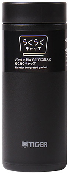 타이거 수퍼클린 플러스 머그형 보온 보냉 텀블러, 스톤 블랙, 350ml, 1개