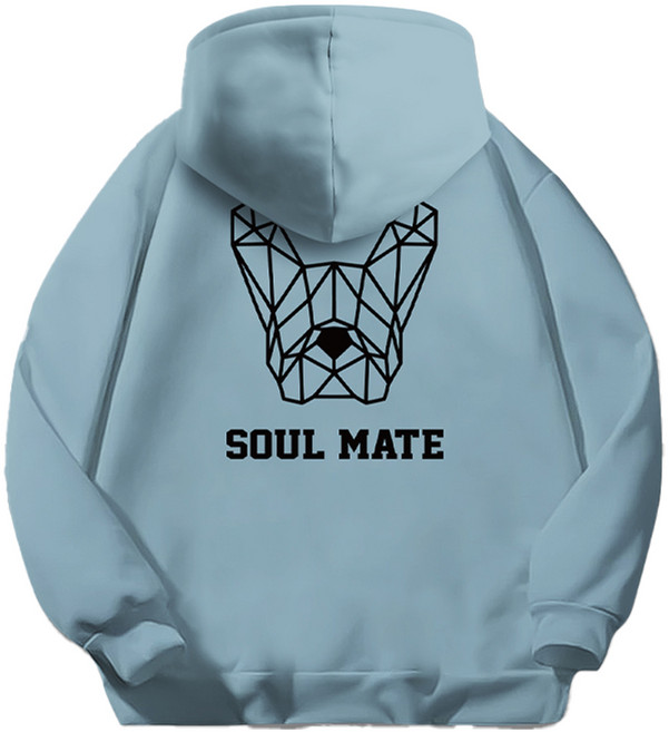 일루소 남녀공용 소울메이트 소프트 특양면 후드티