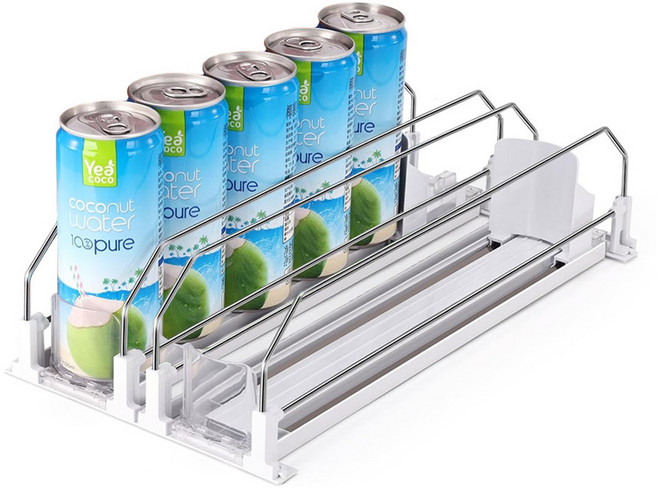 모나코올리브 주방평정 캔음료 자동정렬 자판기 디스펜서, 화이트, 2개