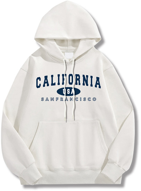 ILLUSO 男士 WD California USA 寬鬆版連帽T恤