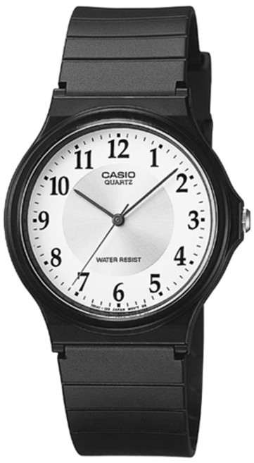 CASIO 卡西歐 男女通用靜音考試手錶 MQ-24-7B3 + 電池更換券套組