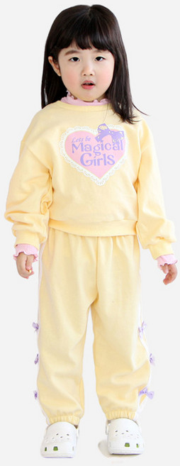 BOOMBOOMKIDS Merci Beaucoup 女童愛心蝴蝶結運動套裝 SS24A07