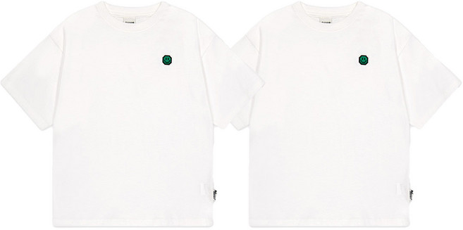 젤리스튜디오 아동용 스마일 베이직 반팔 티셔츠 2p