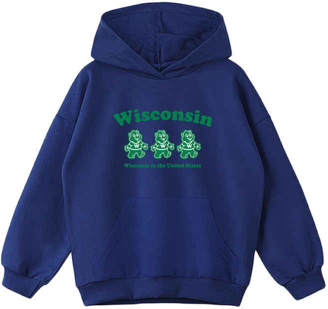 제니 아동용 오버핏 위스콘신 후드티 JN2006H