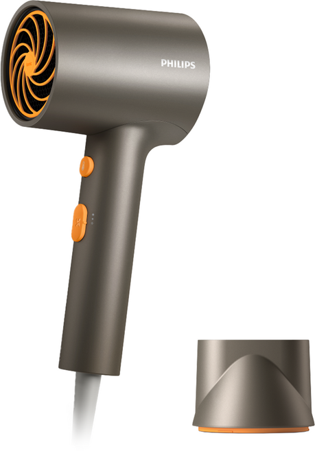 필립스 3000 시리즈 컴팩트 케어 헤어 드라이어 1600W, BHD321/09, 애쉬골드메탈릭
