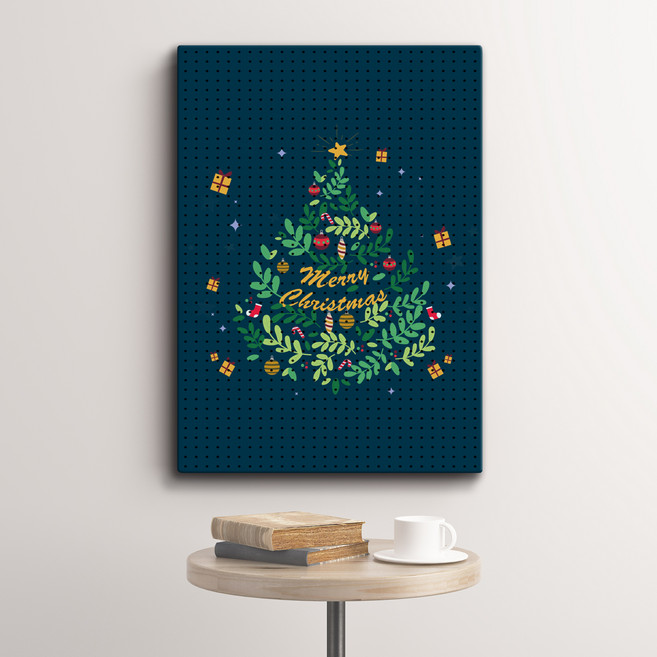 타공판닷컴 산타의 나무 UV 프린팅 타공판 600 x 900 mm, 혼합색상, 1개