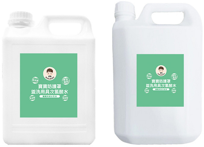 BUBUBOSS 寶寶防護罩 盥洗用具次氯酸水 超值組 輕巧補充瓶 + 超值補充瓶, 6L, 1組