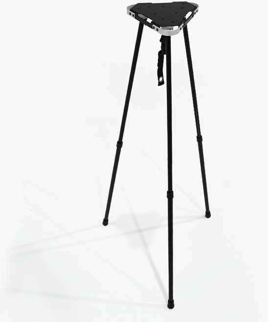 카즈미 원 타워 스탠드 캠핑 접이식 테이블, 블랙