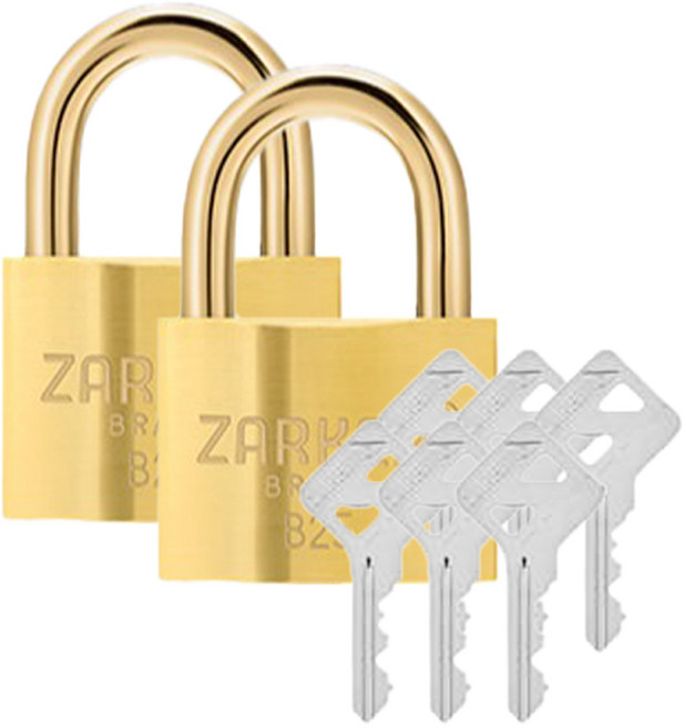 자커 황동 자물쇠 일반키 B25, 2개