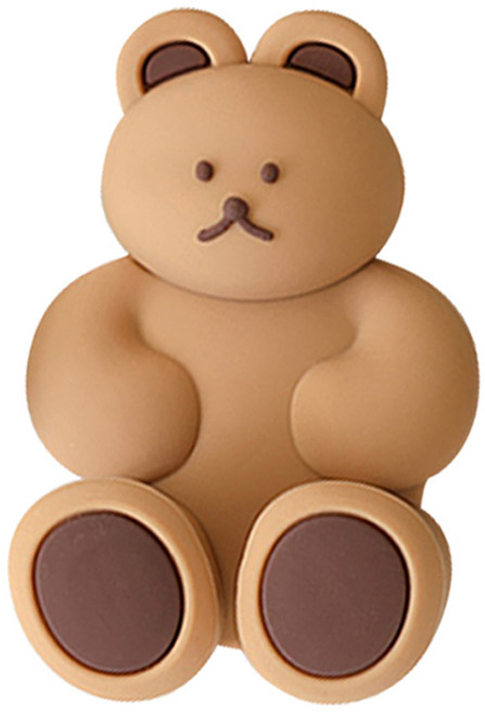 도낫도낫 실리콘 칫솔걸이, 초코, 1개