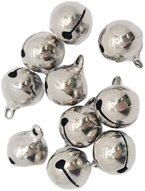 마다꾸미 미니 컬러 방울 16mm, 03 니켈실버, 10개