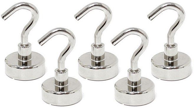 네오디움 고리 자석 25mm, 실버, 5개