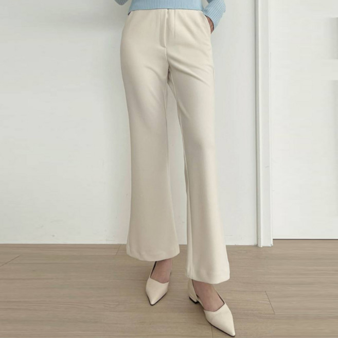 플랜데이 여성용 로딘 부츠컷 트레이닝 슬랙스 숏