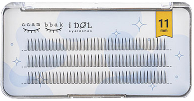 깜빡 아이돌 래쉬 인조 가닥속눈썹 A형 11mm, 1개