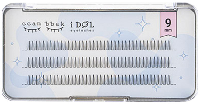 깜빡 아이돌 래쉬 인조 가닥속눈썹 A형 9mm, 1개