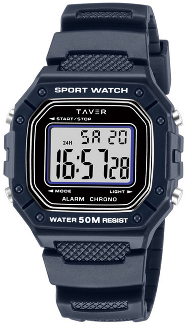 TAVER 전자 디지털 손목시계 T24002