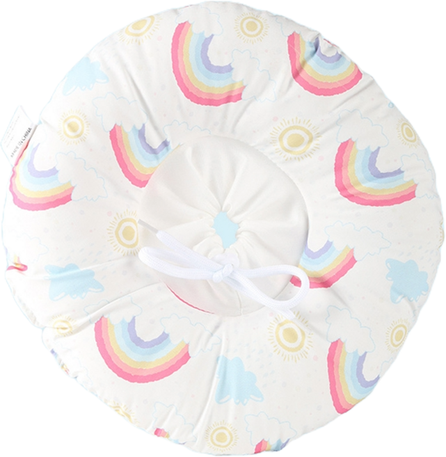 요런개 반려동물 큐트 패턴 넥카라, 레인보우, 1개