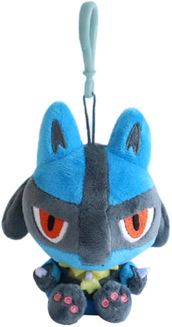 포켓몬스터 큐티팝 루카리오 키링 봉제인형, 13cm, 혼합색상, 1개