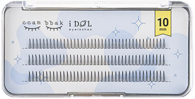 깜빡 아이돌 래쉬 인조 가닥속눈썹 A형 10mm, 1개