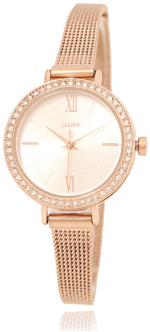 로이드 여성용 풀스톤 베이직 메쉬시계 LL2G18803RGG