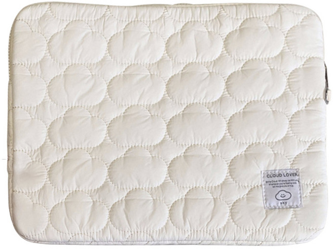 위니즈 구름스티치 패션 노트북 파우치 WZFLP, 화이트(WZFLP083-CWF13), 1개