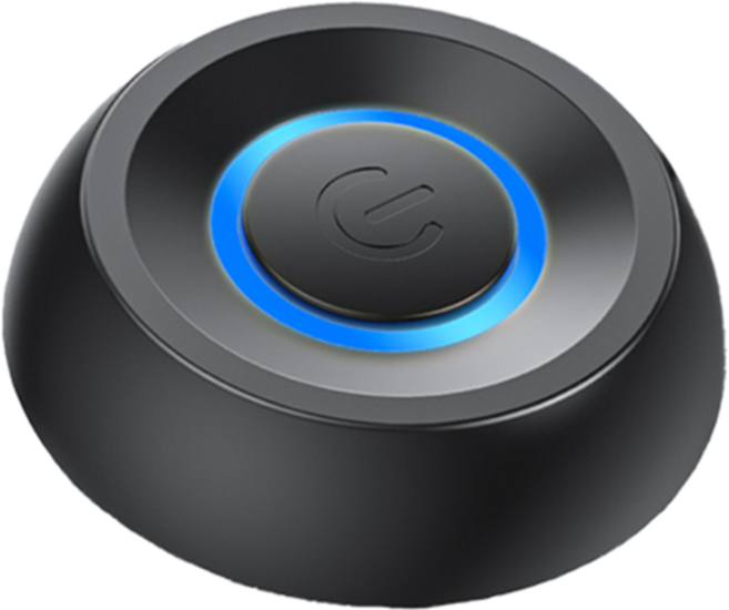 데일리조이 외부 원형 컴퓨터 전원 스위치 블랙 2m, 1개