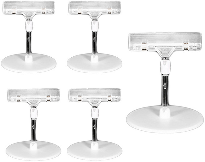 만들하비 POP 가격표 메뉴판 쇼클립 꺽이는 부착형, 5개