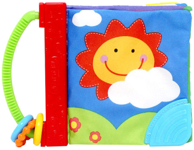 캐스비 숫자헝겊책 촉감발달완구, 혼합색상, 1개