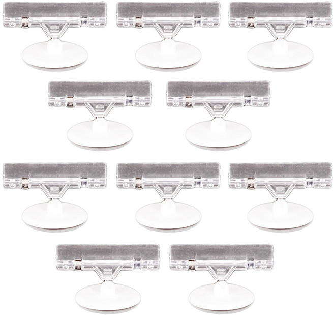 만들하비 POP 가격표 메뉴판 쇼클립 꺽이는 부착형, 10개