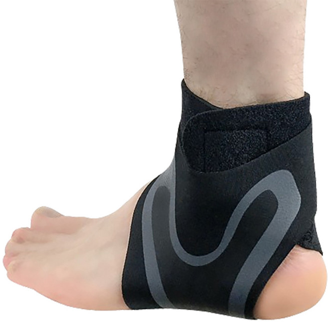 잇곰 보호하곰 서포트 발목보호대 세트, 1세트, 블랙