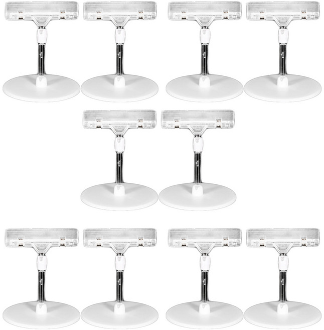 만들하비 POP 가격표 메뉴판 쇼클립 꺽이는 부착형, 10개