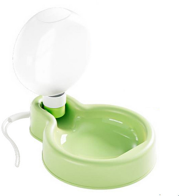 깔끔더하기 강아지 산책 접이식 물병, 미스틱그린, 1개