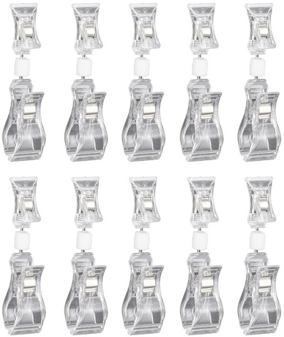 만들하비 POP 가격표 메뉴판 쇼클립 꺽이는 집게형, 10개