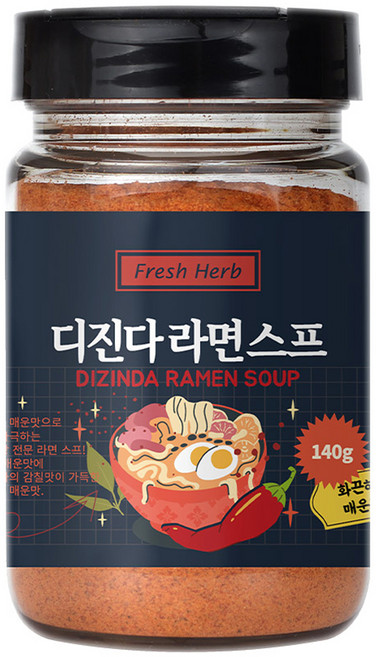 신선약초 디진다라면스프, 140g, 1개